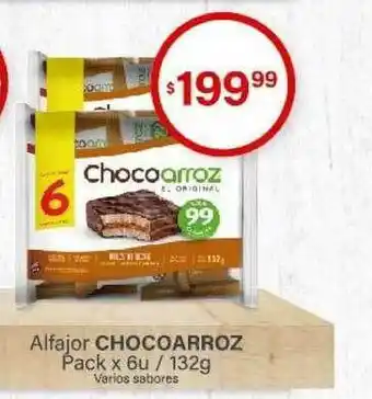 Arcoiris Supermercados Alfajor Chocoarroz Pack x 6u / 132g oferta