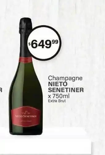Arcoiris Supermercados Nieto Senetiner Champagne x 750ml oferta