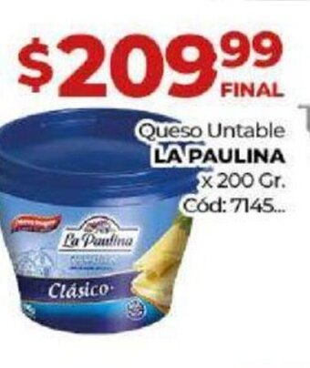 Diarco Queso Untable La Paulina oferta