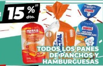 Diarco Todos Los Panes De Panchos y Hamburguesas oferta