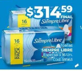 Diarco Toallas Siempre Libre oferta