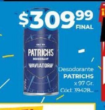 Diarco Desodorante Patrichs oferta