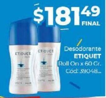 Diarco Desodorante Etiquet oferta