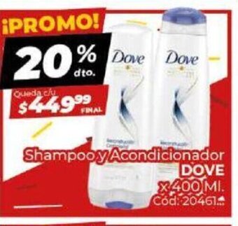 Diarco Shampoo y Acondicionador Dove oferta