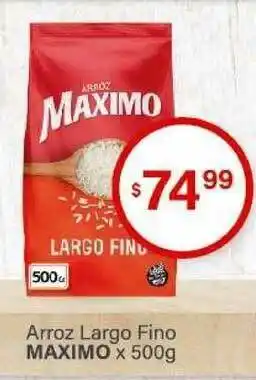 Arcoiris Supermercados Maximo Arroz Largo Fino x 500g oferta