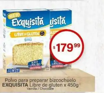 Exquisita Polvo Para Preparar Bizcochuelo Libre De Gluten x 450g