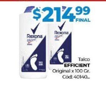 Diarco Talco Efficient oferta