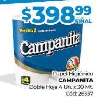 Diarco Papel Higiénico Campanita oferta