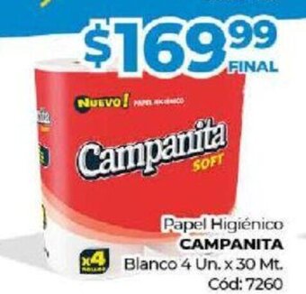 Diarco Papel Higiénico Campanita oferta