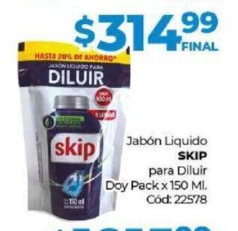 Diarco Jabón Líquido Skip oferta