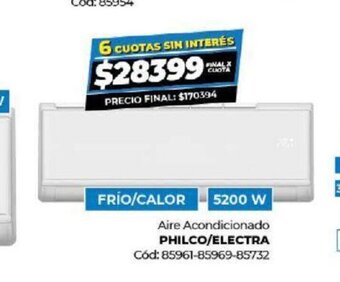 Diarco Aire Acondicionado Philco/Electra oferta