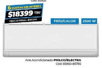 Diarco Aire Acondicionado Philco/Electra oferta