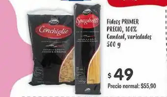 Supermercados Aiello Fideos Primer Precio, 100% Candeal, Variedades 500g oferta