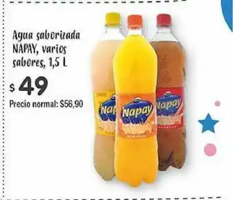 Supermercados Aiello Napay Agua Saborizada, Varios Sabores, 1,5 L oferta