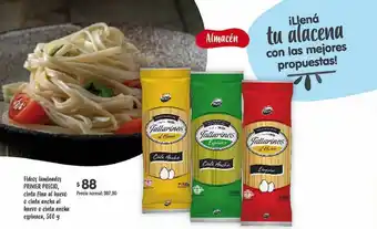 Supermercados Aiello Fideos Laminados Primer Precio, Cinta Fina Al Huevo O Cinta Ancha Al Huevo O Cinto Ancha Espinaca, 500 G oferta