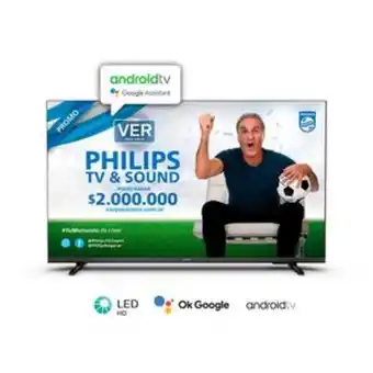 Frávega Smart tv philips 32" hd android tv 32phd6917/77 oferta