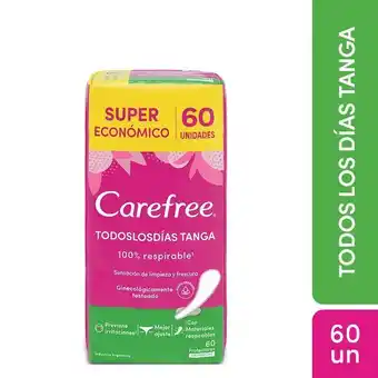 Coto Protectores diarios carefree® todos los días tanga x 60 un oferta