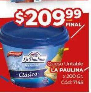 Diarco Queso untable la paulina x 200 gr oferta