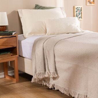 Arredo Cubrecama 1 plaza fibras recuperadas oferta