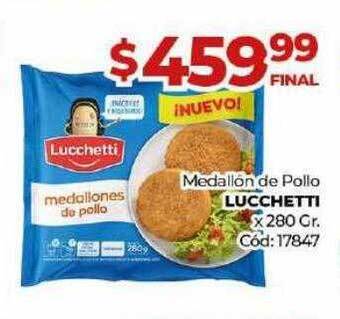 Diarco Medallón de pollo lucchetti x 280 gr oferta