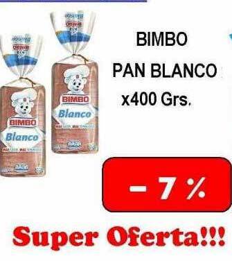 Dulcenter Bimbo pan blanco oferta