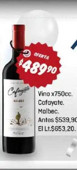 El Nene Vino cafayate malbec oferta