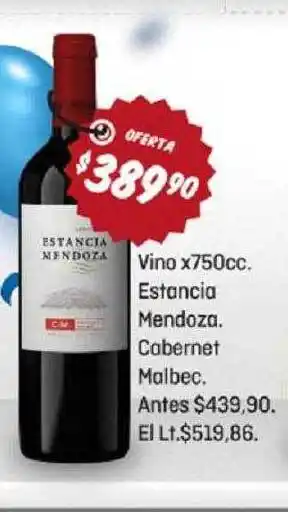 El Nene Vino estancia mendoza cabernet malbec oferta