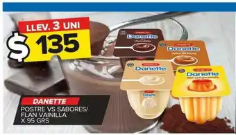 Carrefour Maxi Danette postre vs sabores-flan vainilla x 95 grs oferta