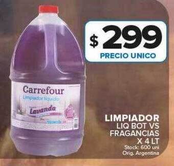Carrefour Maxi Limpiador liq bot vs fragancias oferta