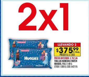 Coto Toallas húmedas frozen huggies oferta