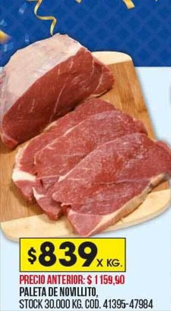 Coto Paleta de novillito oferta