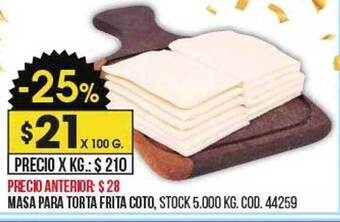 Coto Masa para torta frita coto oferta