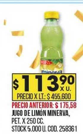 Coto Jugo de limón minerva oferta