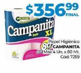 Diarco Papel higiénico campanita oferta