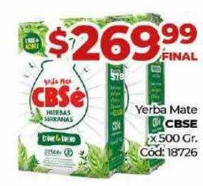 Diarco Yerba mate cbse x 500 gr oferta