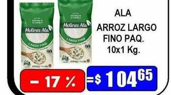 Dulcenter Ala arroz largo fino paq oferta