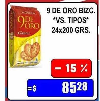 Dulcenter 9 de oro bizc oferta