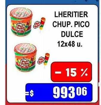 Dulcenter Lheritier chup. pico dulce oferta