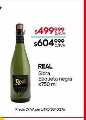Nini Mayorista Real sidra etiqueta negra oferta