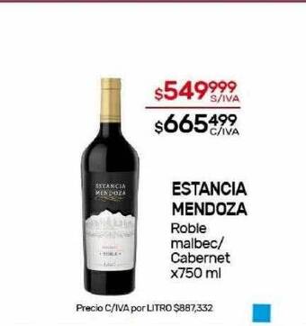 Nini Mayorista Estancia mendoza roble malbec cabernet oferta