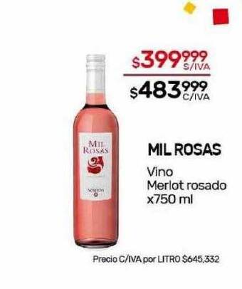 Nini Mayorista Mil rosas vino merlot rosado oferta