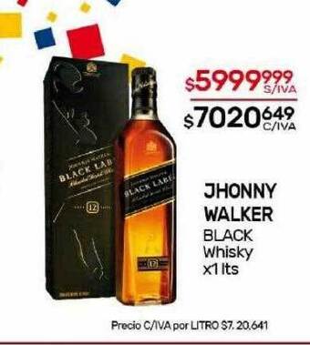 Nini Mayorista Jhonny walker black whisky oferta