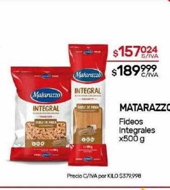 Nini Mayorista Matarazzo fideos integrales oferta