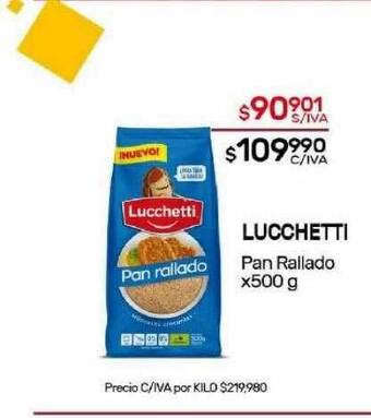 Nini Mayorista Lucchetti pan rallado oferta
