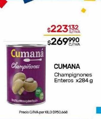 Nini Mayorista Cumana champignones enteros oferta