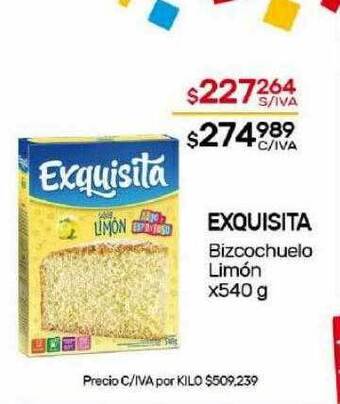 Nini Mayorista Exquisita bizcochuelo limón oferta