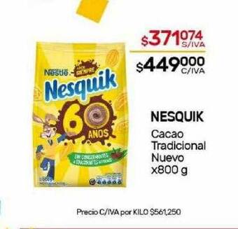 Nini Mayorista Nesquik cacao tradicional nuevo oferta