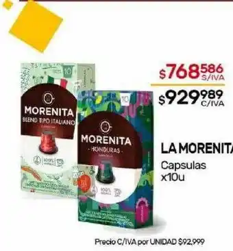 Nini Mayorista La morenita capsulas oferta