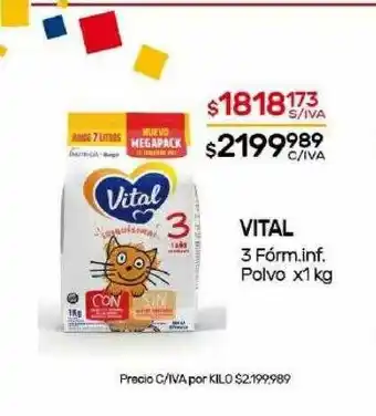 Nini Mayorista Vital 3 fórm inf polvo oferta
