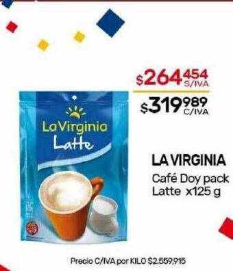 Nini Mayorista La virginia café doy pack latte oferta